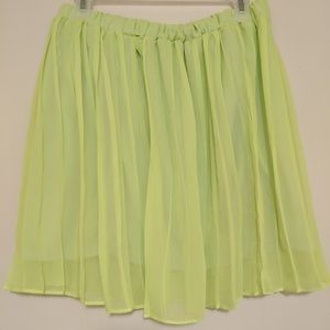 Pleated Chiffon Skirt